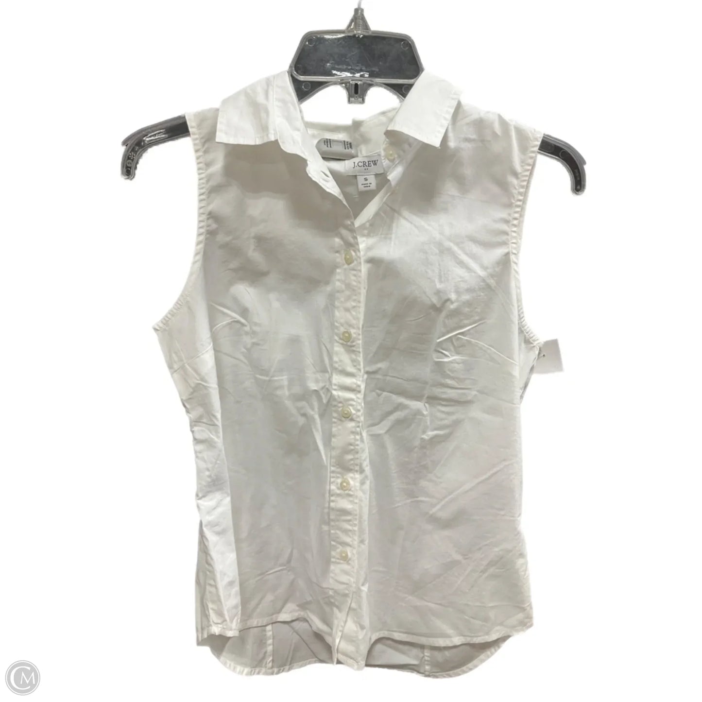 Top Sleeveless By J. Crew In White, Size: S