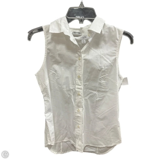 Top Sleeveless By J. Crew In White, Size: S
