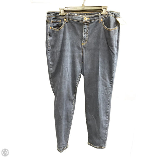 Jeans Skinny By Inc In Blue Denim, Size: 18