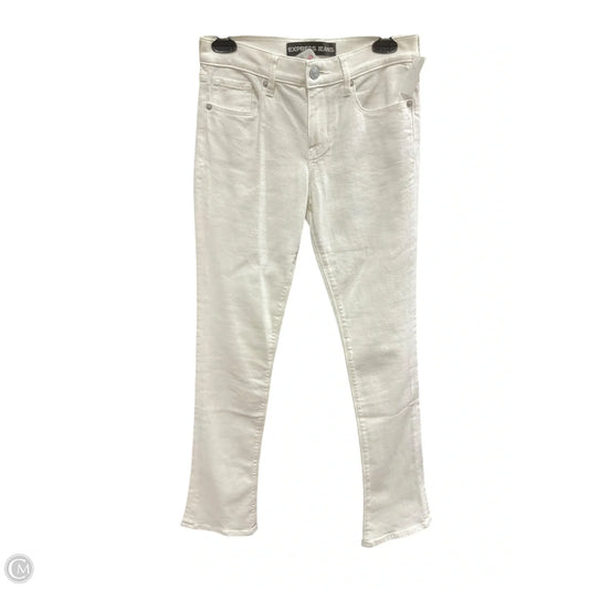 Jeans Skinny By Express In White Denim, Size: 2