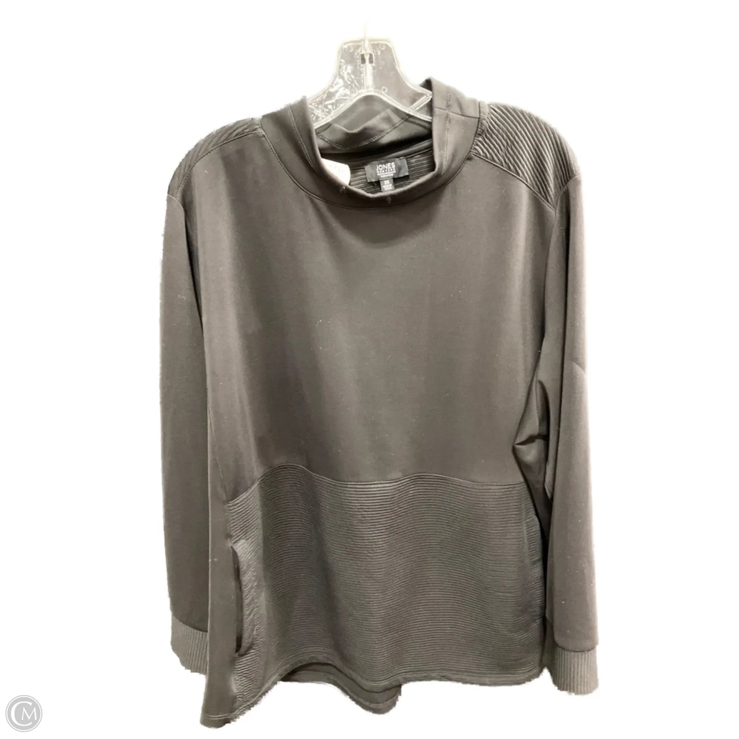 Top Long Sleeve By Jones New York In Black, Size: 3x
