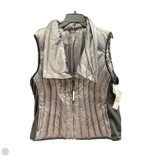 Vest Puffer & Quilted By Calvin Klein Performance In Grey, Size: 3x