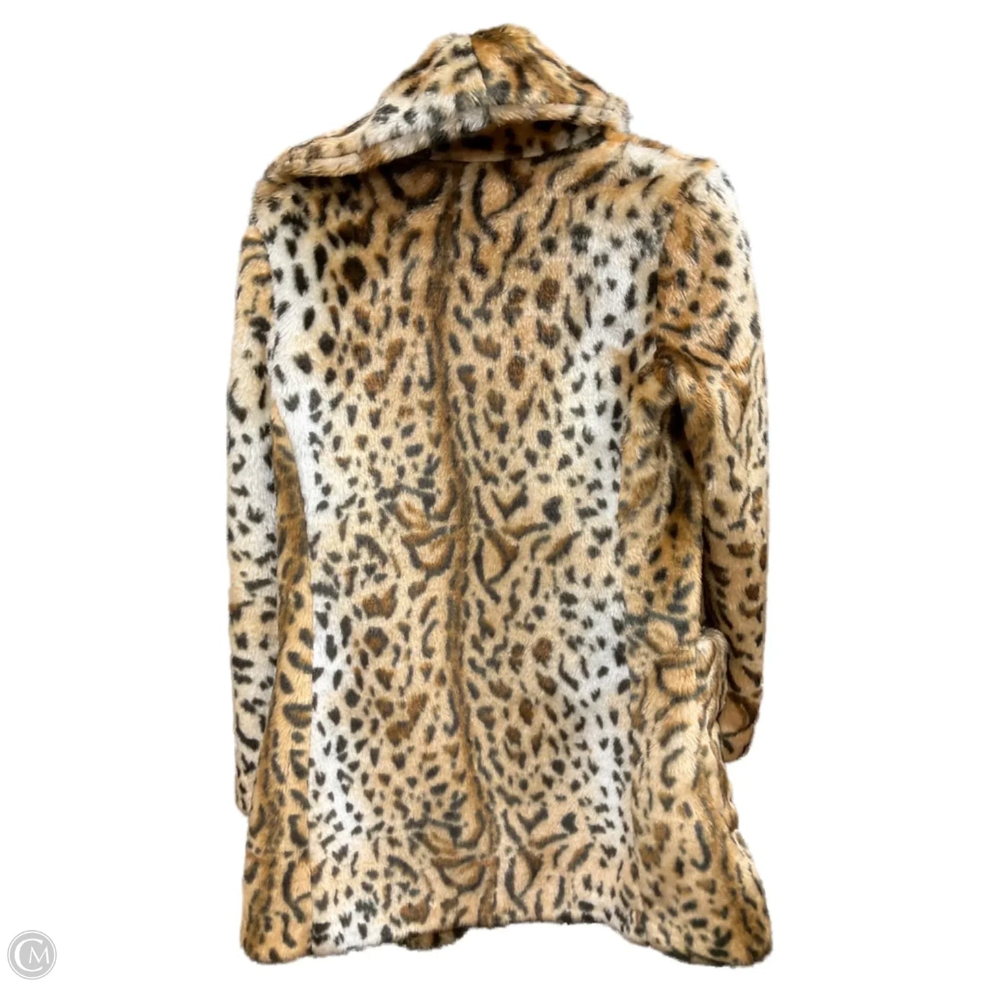 Coat Faux Fur & Sherpa By Guess In Animal Print, Size: S