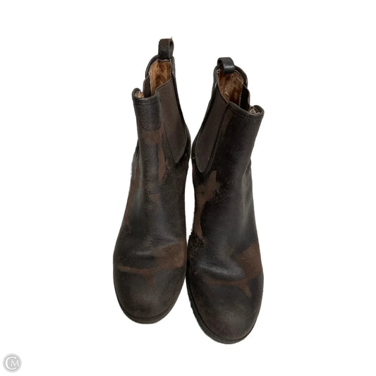 Boots Ankle Heels By Donald Pliner In Brown, Size: 8.5