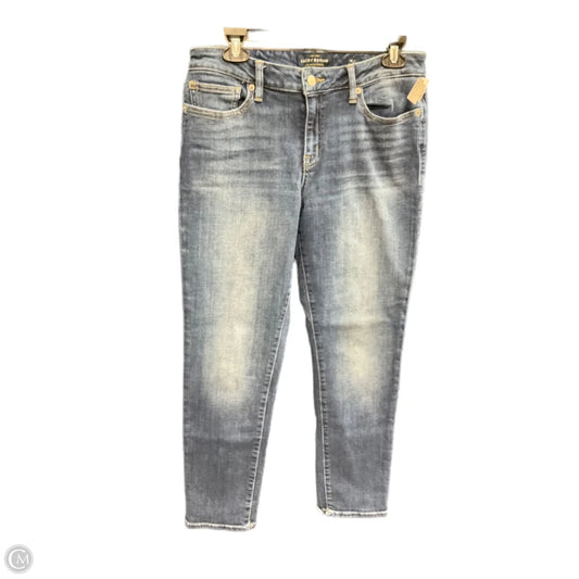Jeans Straight By Lucky Brand In Blue Denim, Size: 10