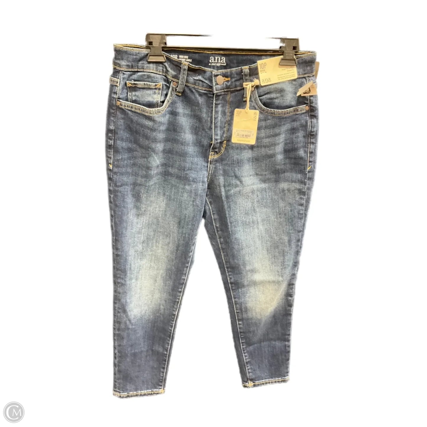 Jeans Skinny By Ana In Blue Denim, Size: 10p