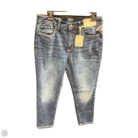 Jeans Skinny By Ana In Blue Denim, Size: 10p