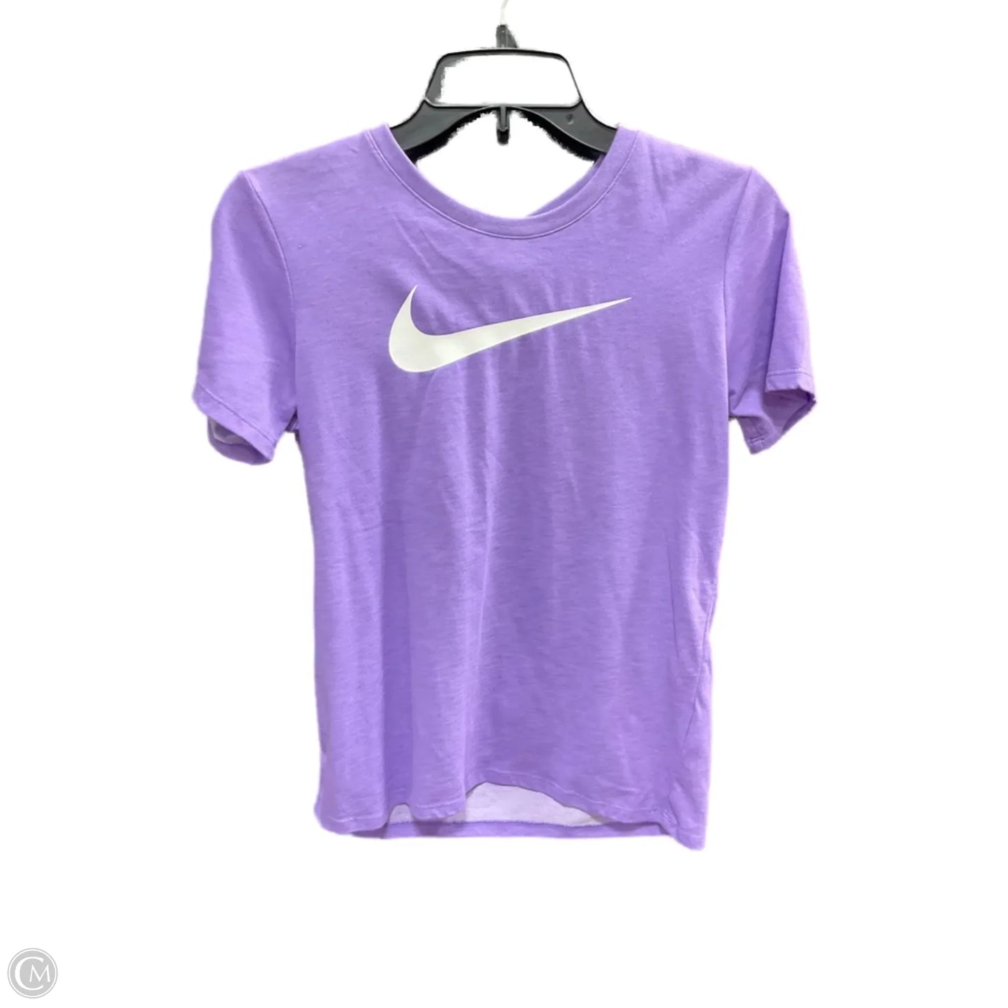 Athletic Top Short Sleeve By Nike Apparel In Purple, Size: Xs