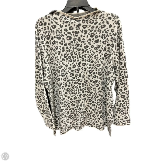 Top Long Sleeve By Loft In Animal Print, Size: Xl