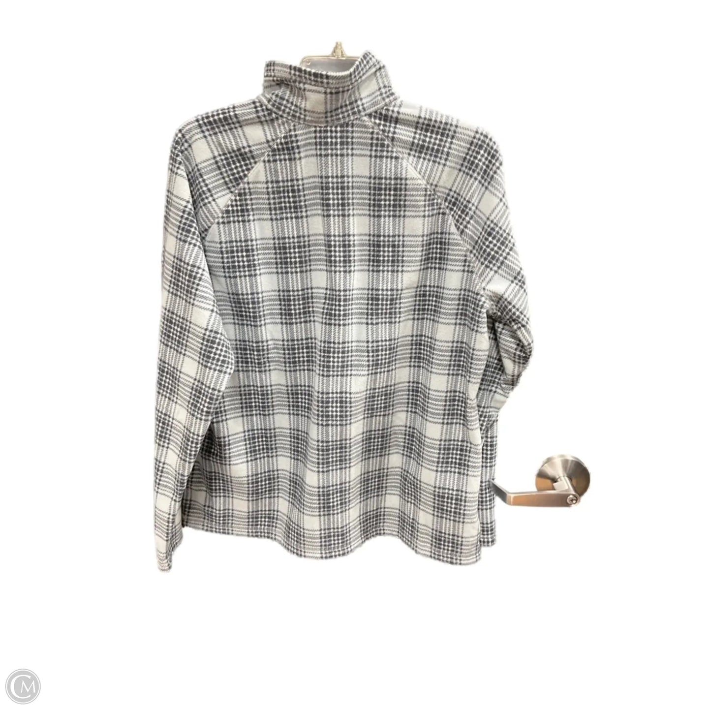 Top Long Sleeve By Eddie Bauer In Plaid Pattern, Size: Xl