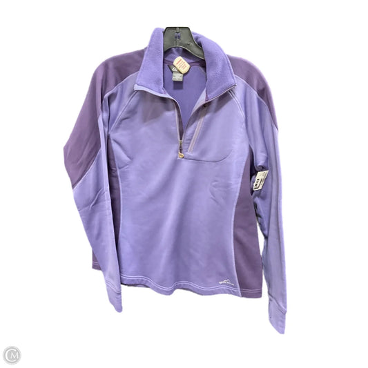 Athletic Sweatshirt Collar By Eddie Bauer In Purple, Size: Xl