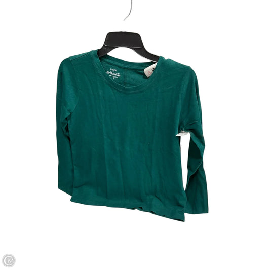 Top Long Sleeve By J. Crew In Green, Size: S