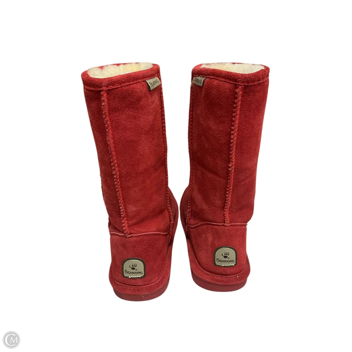 Boots Ankle Flats By Bearpaw In Red, Size: 10