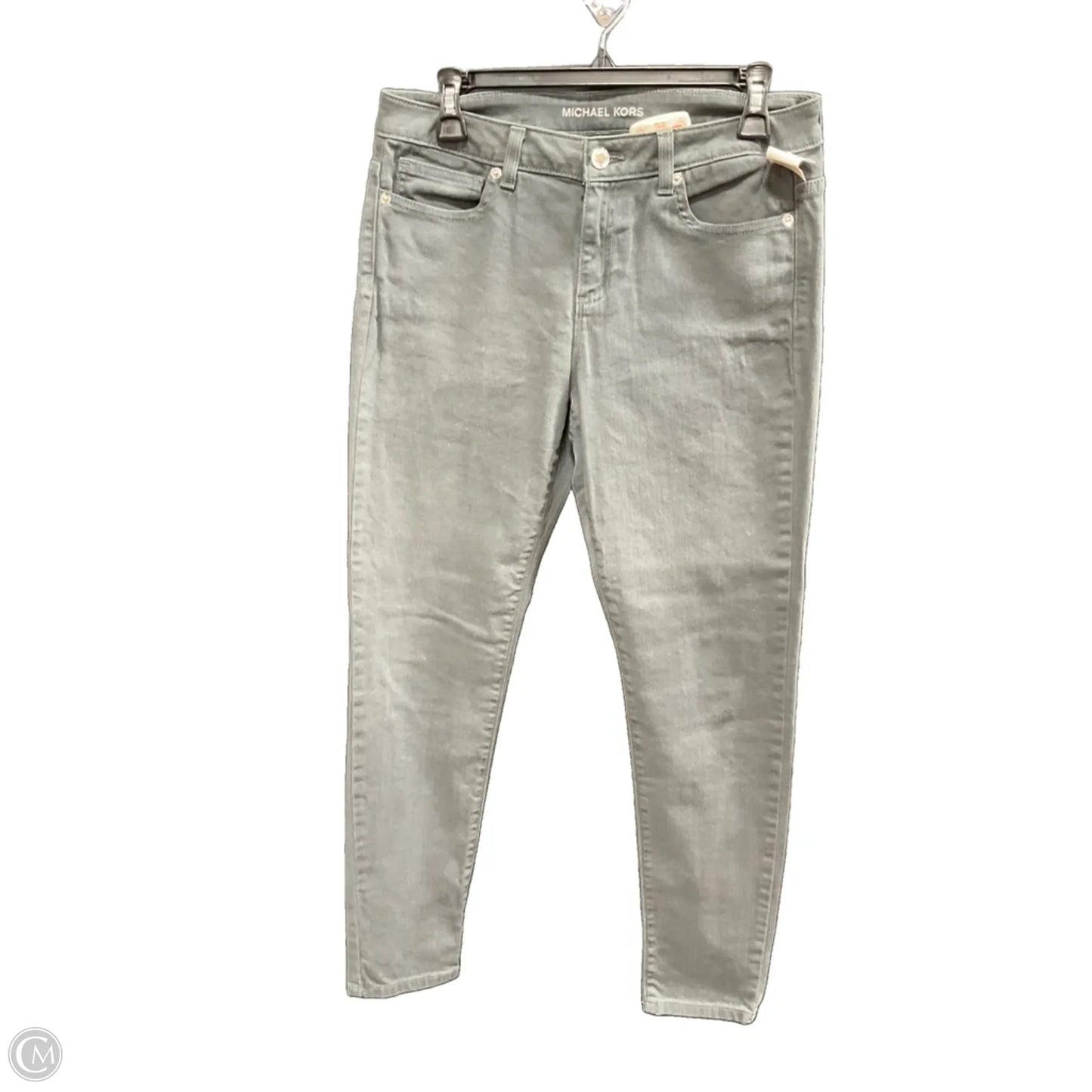 Jeans Skinny By Michael By Michael Kors In Grey Denim, Size: 4