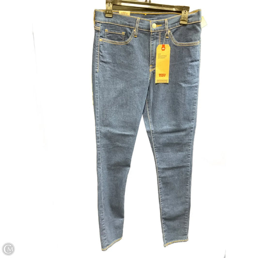 Jeans Skinny By Levis In Blue Denim, Size: 10