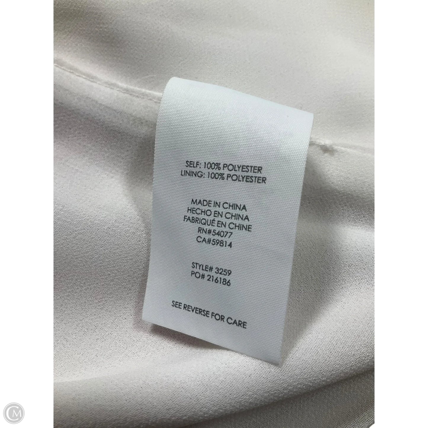 Top Sleeveless By Cabi In Cream, Size: 2