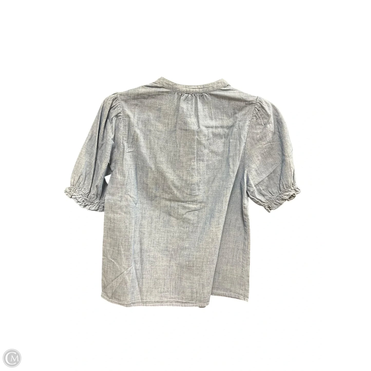 Blouse Long Sleeve By J. Crew In Blue, Size: Xs