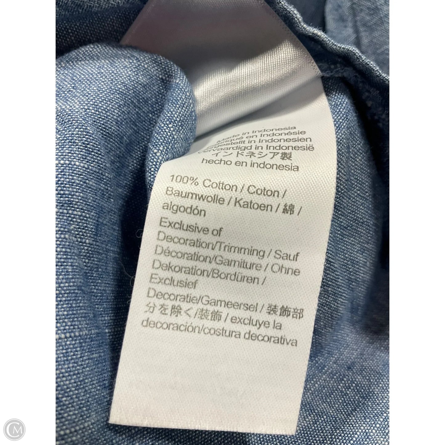 Blouse Long Sleeve By J. Crew In Blue, Size: Xs