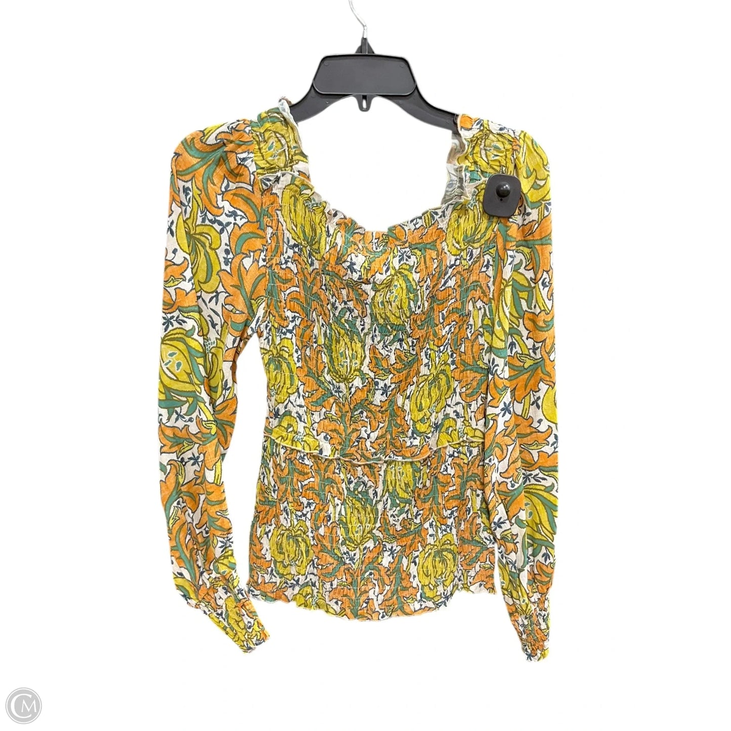 Top Long Sleeve By Anthropologie In Multi-colored, Size: M