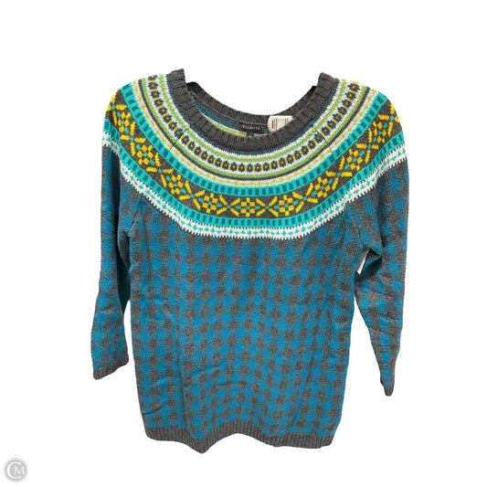Sweater By Talbots In Checkered Pattern, Size: M