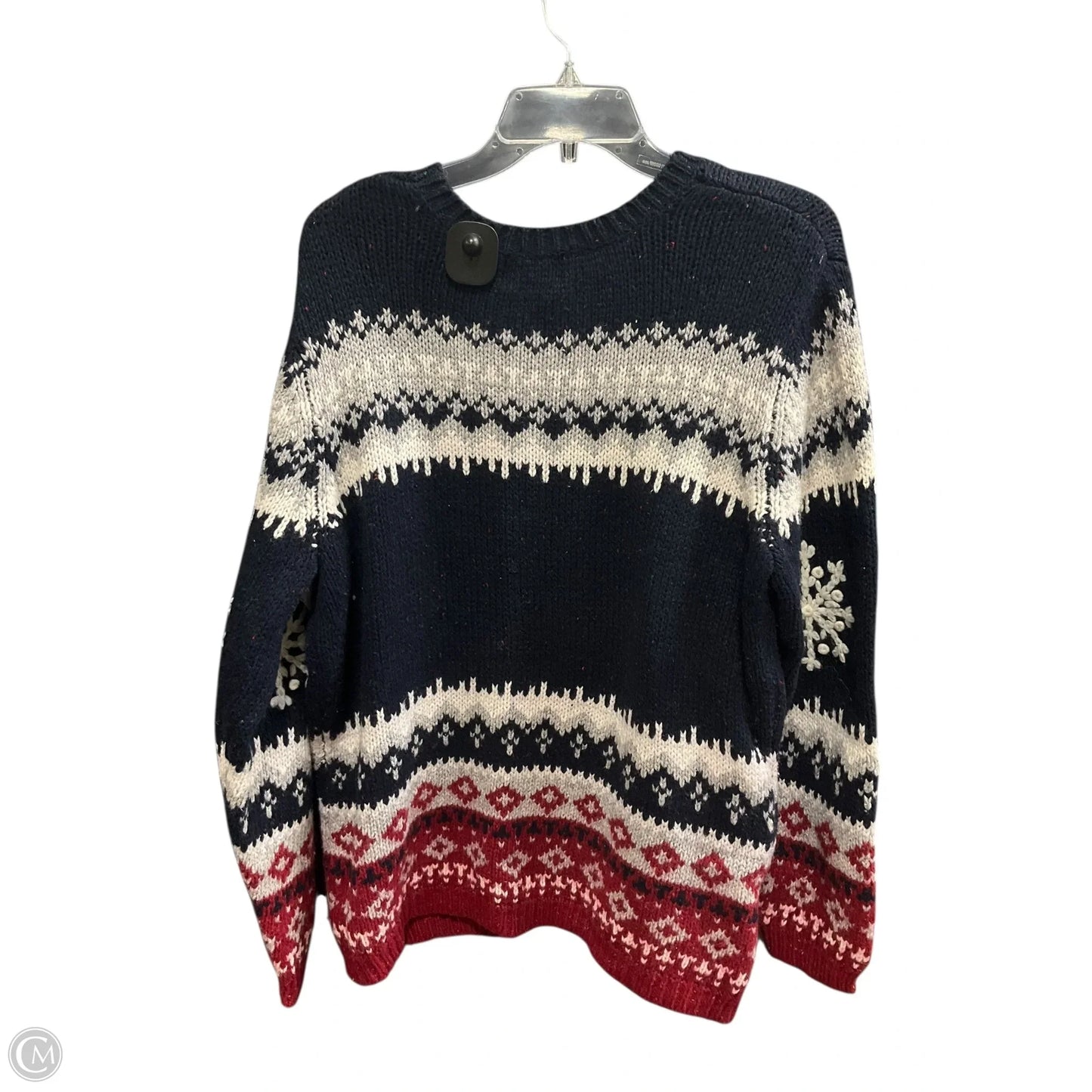 Sweater By Basic Editions In Blue, Size: 1x