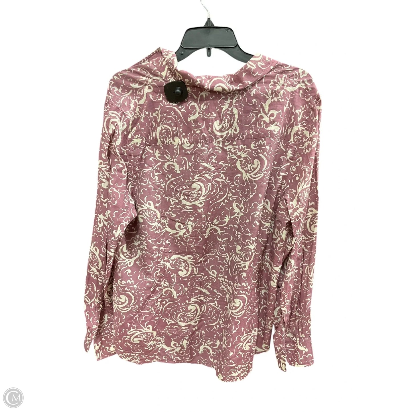 Blouse Long Sleeve By Coldwater Creek In Purple, Size: Xl