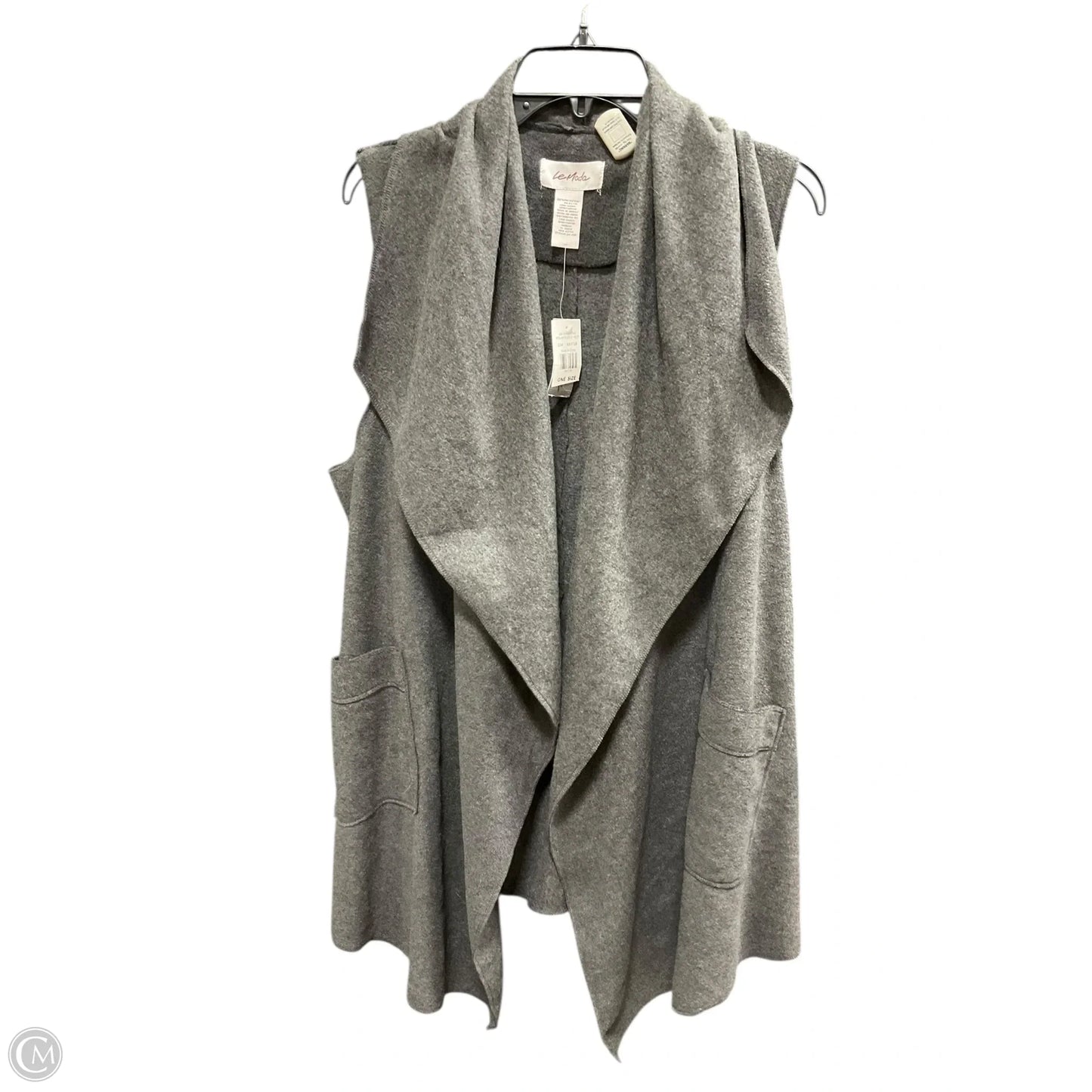 Vest Other By Clothes Mentor In Grey, Size: Osfm
