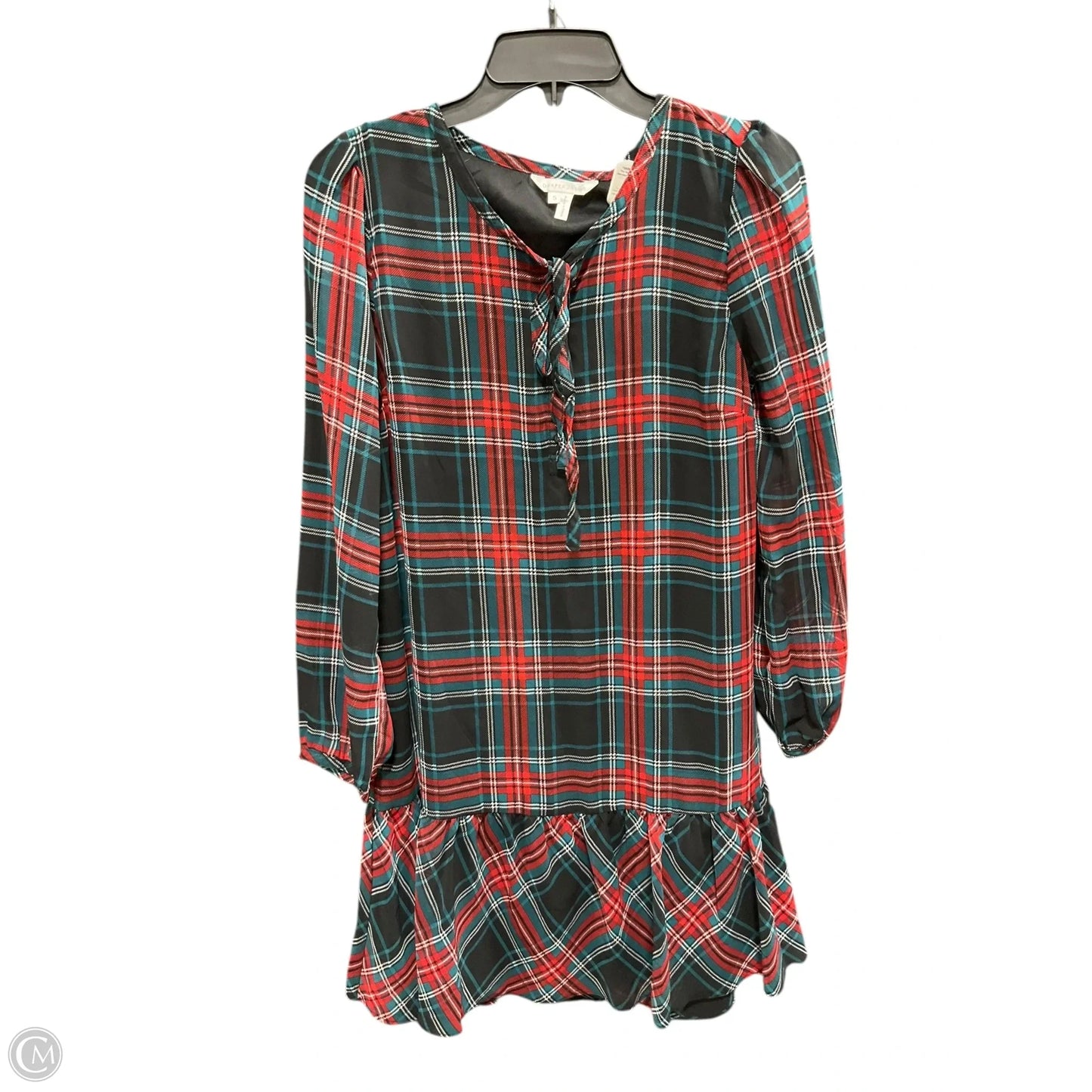 Dress Casual Midi By Draper James In Plaid Pattern, Size: S