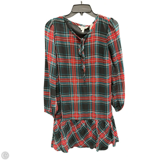 Dress Casual Midi By Draper James In Plaid Pattern, Size: S