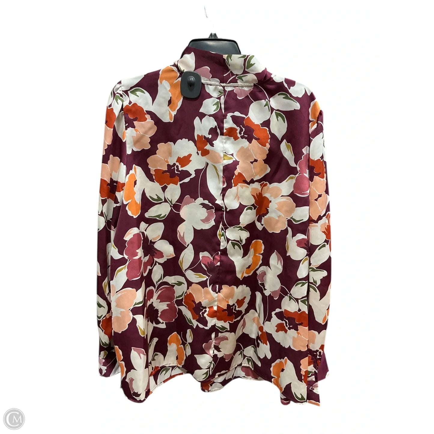 Top Long Sleeve By Eloquii In Floral Print, Size: 24