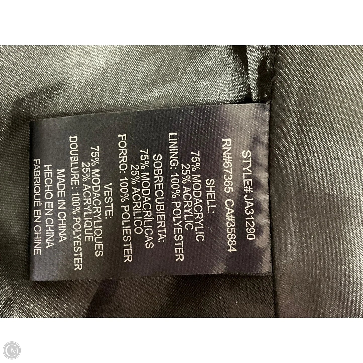 Vest Faux Fur & Sherpa By Jack In Grey, Size: M