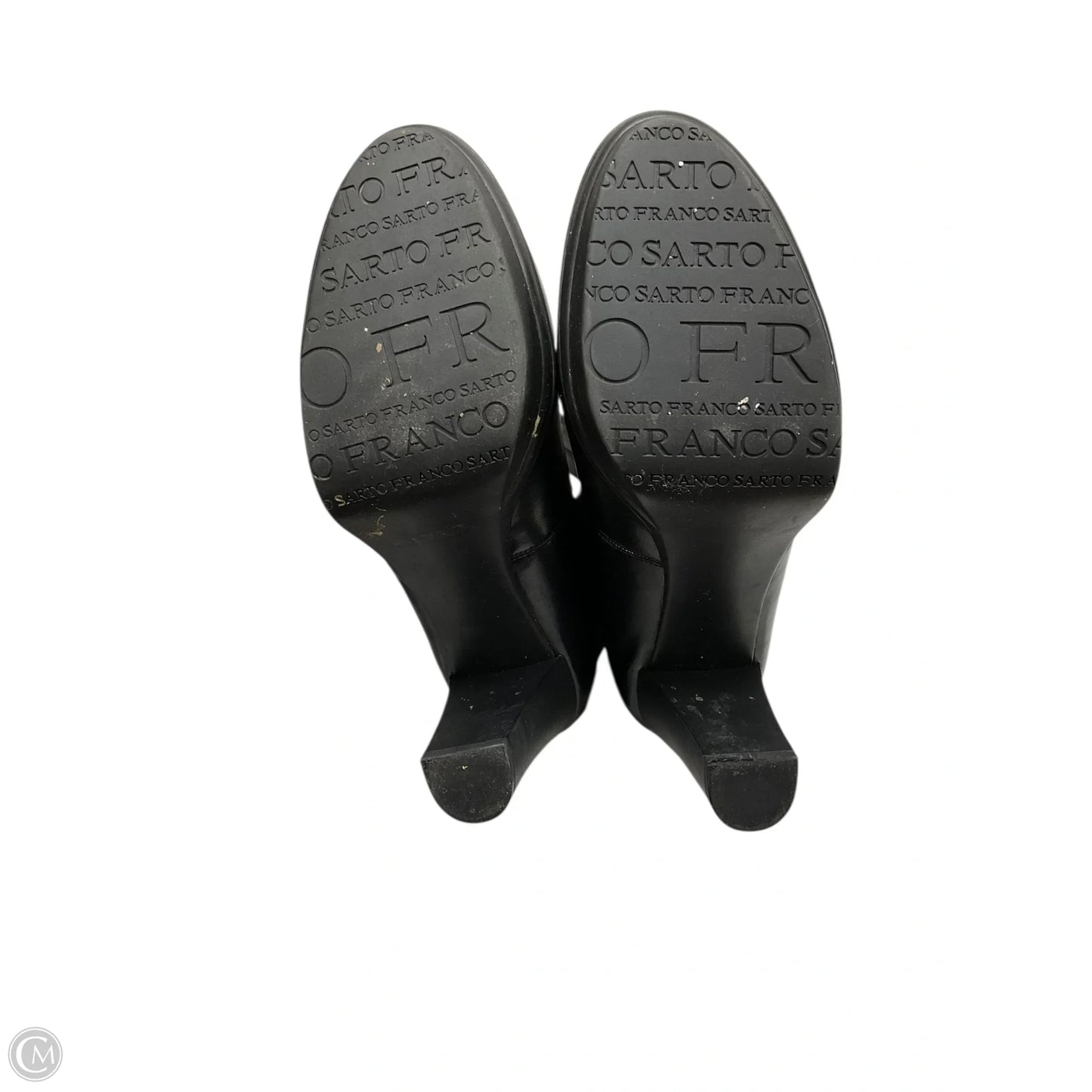 Boots Ankle Heels By Franco Sarto In Black, Size: 9.5