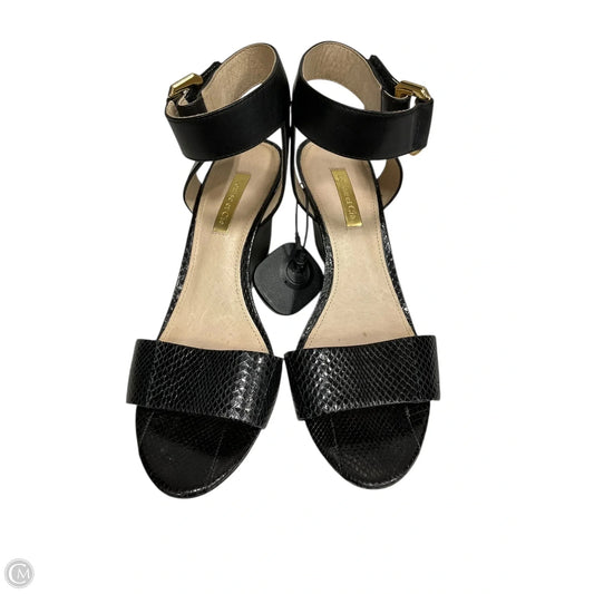 Sandals Heels Wedge By Louise Et Cie In Black, Size: 6.5