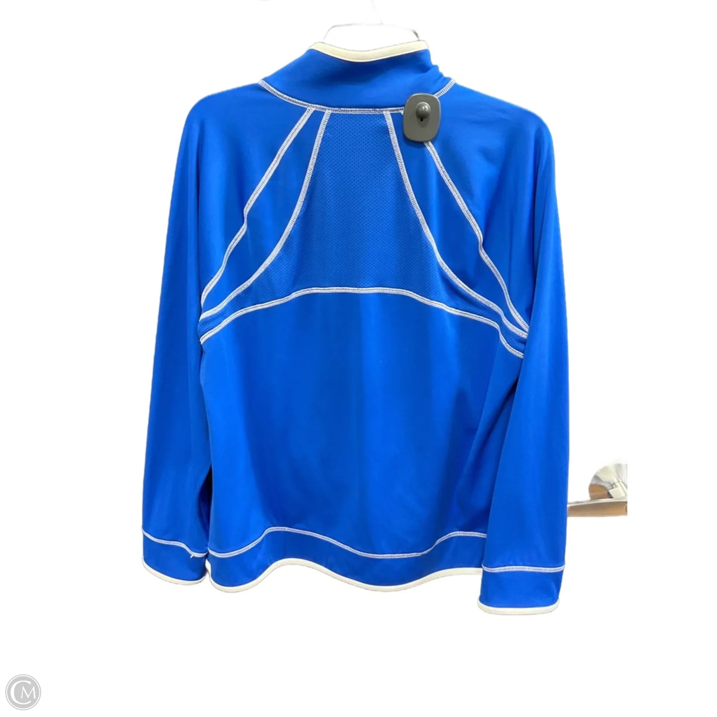 Athletic Top Long Sleeve Collar By Talbots In Blue, Size: Xl