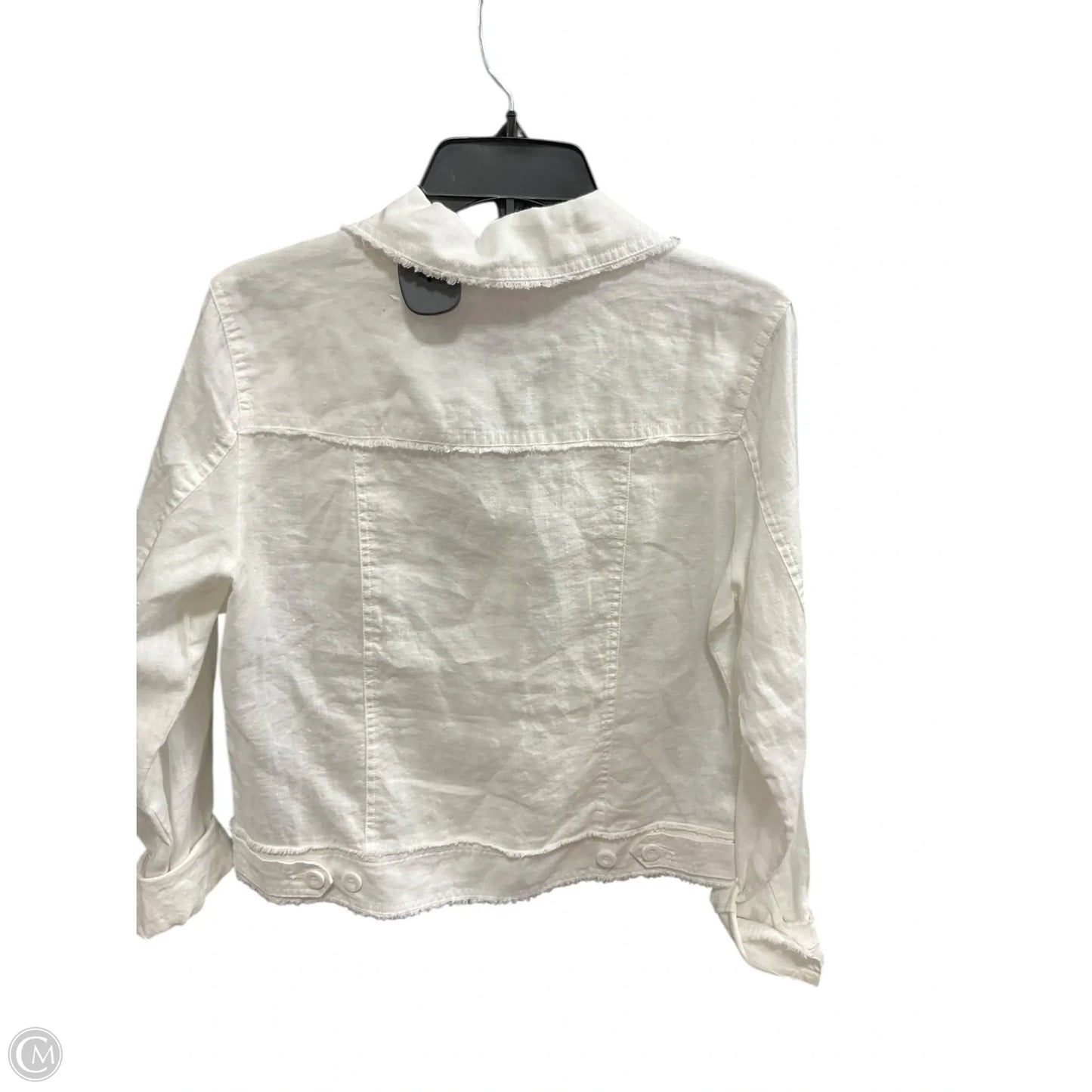 Jacket Shirt By Tommy Bahama In White, Size: Sp