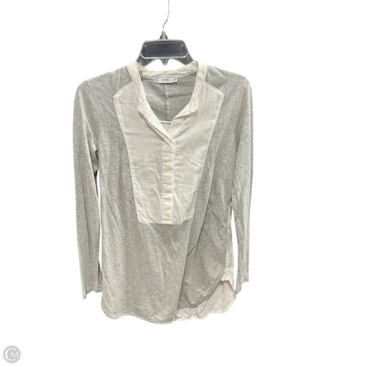 Top Long Sleeve By Vince In Grey, Size: Xs