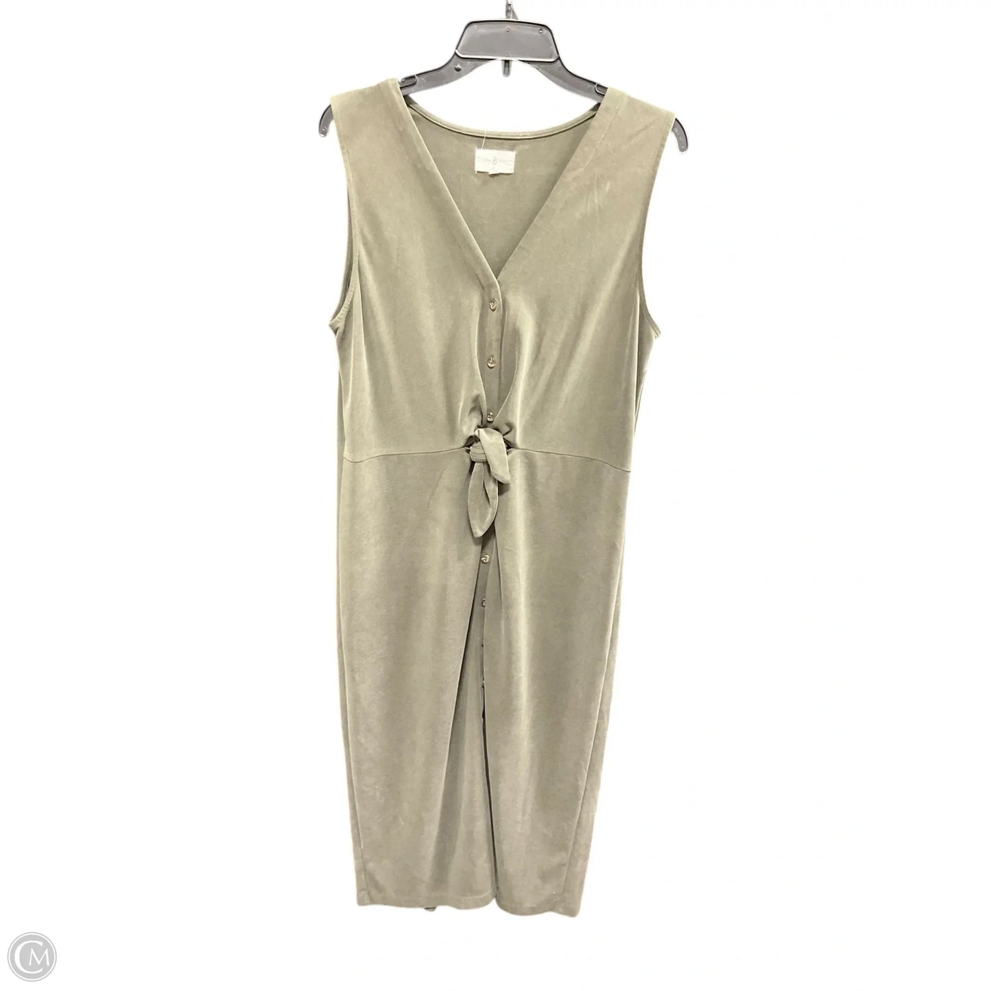 Dress Casual Midi By Lou And Grey In Green, Size: L