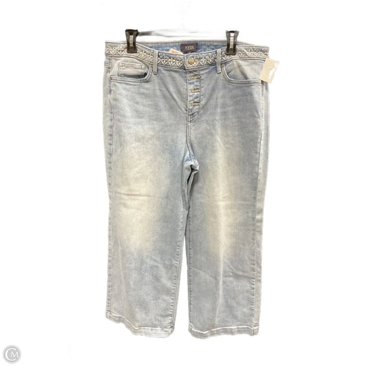 Jeans Wide Leg By Not Your Daughters Jeans In Blue Denim, Size: 14