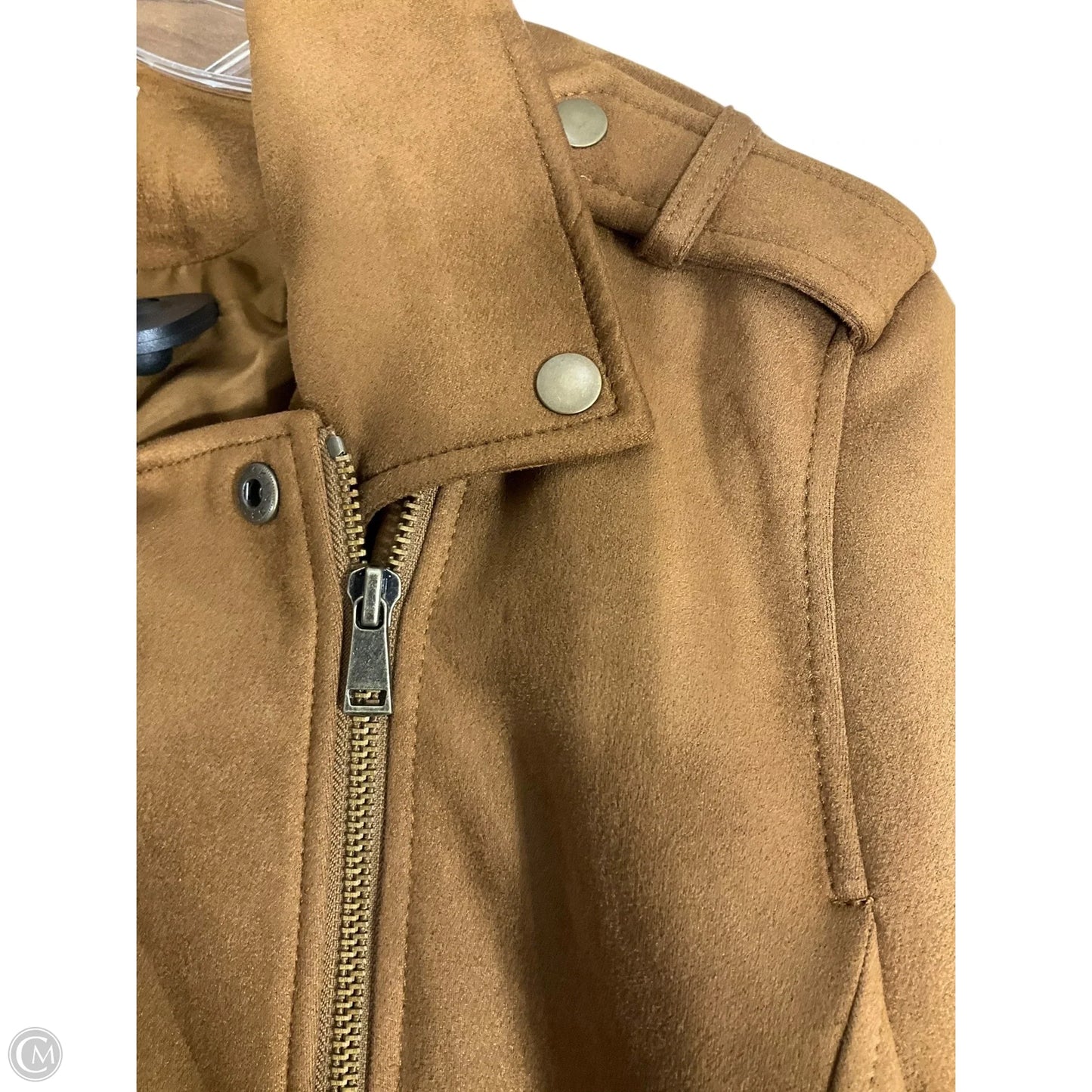Jacket Moto By Loft In Brown, Size: Xl