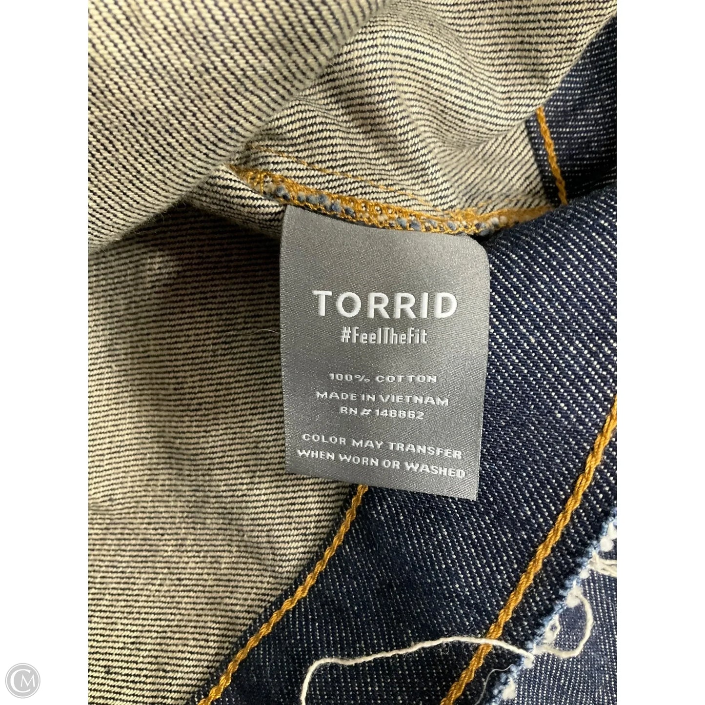 Jacket Denim By Torrid In Blue Denim, Size: L
