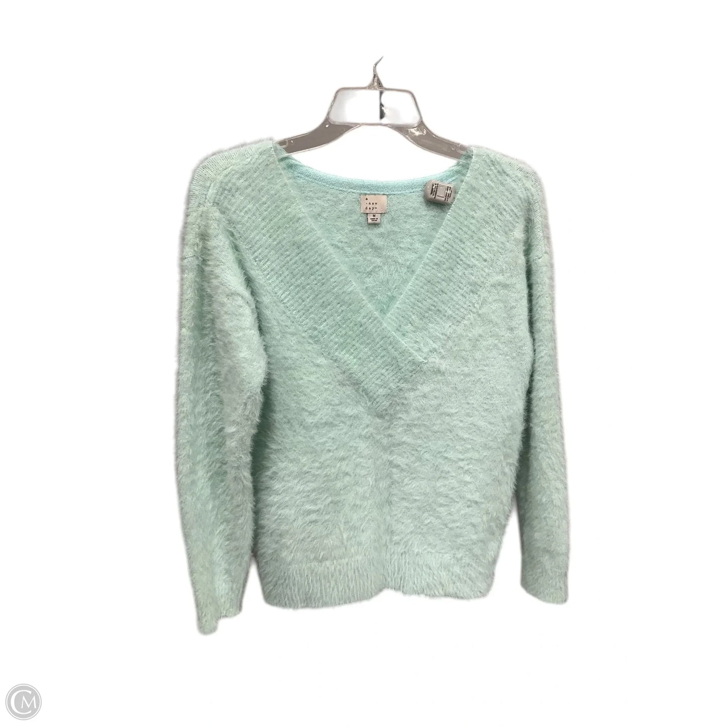 Top Long Sleeve By A New Day In Green, Size: M