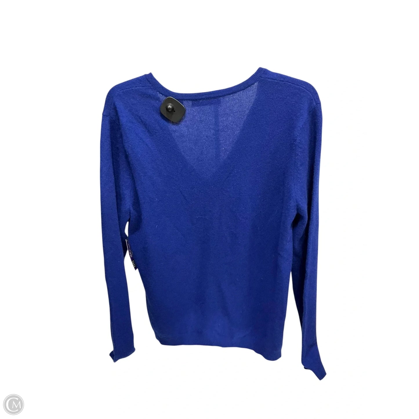 Sweater Cashmere By Saks Fifth Avenue In Blue, Size: Xl