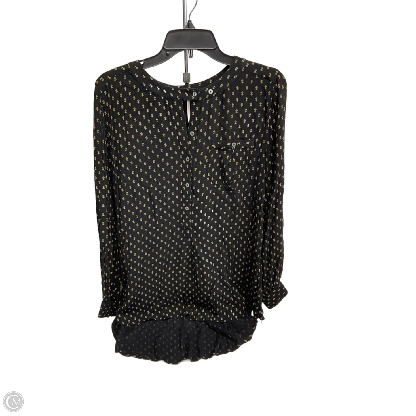 Top Long Sleeve By Free People In Black, Size: M