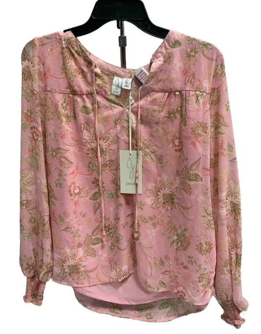 Top Long Sleeve By Joie In Pink, Size: S