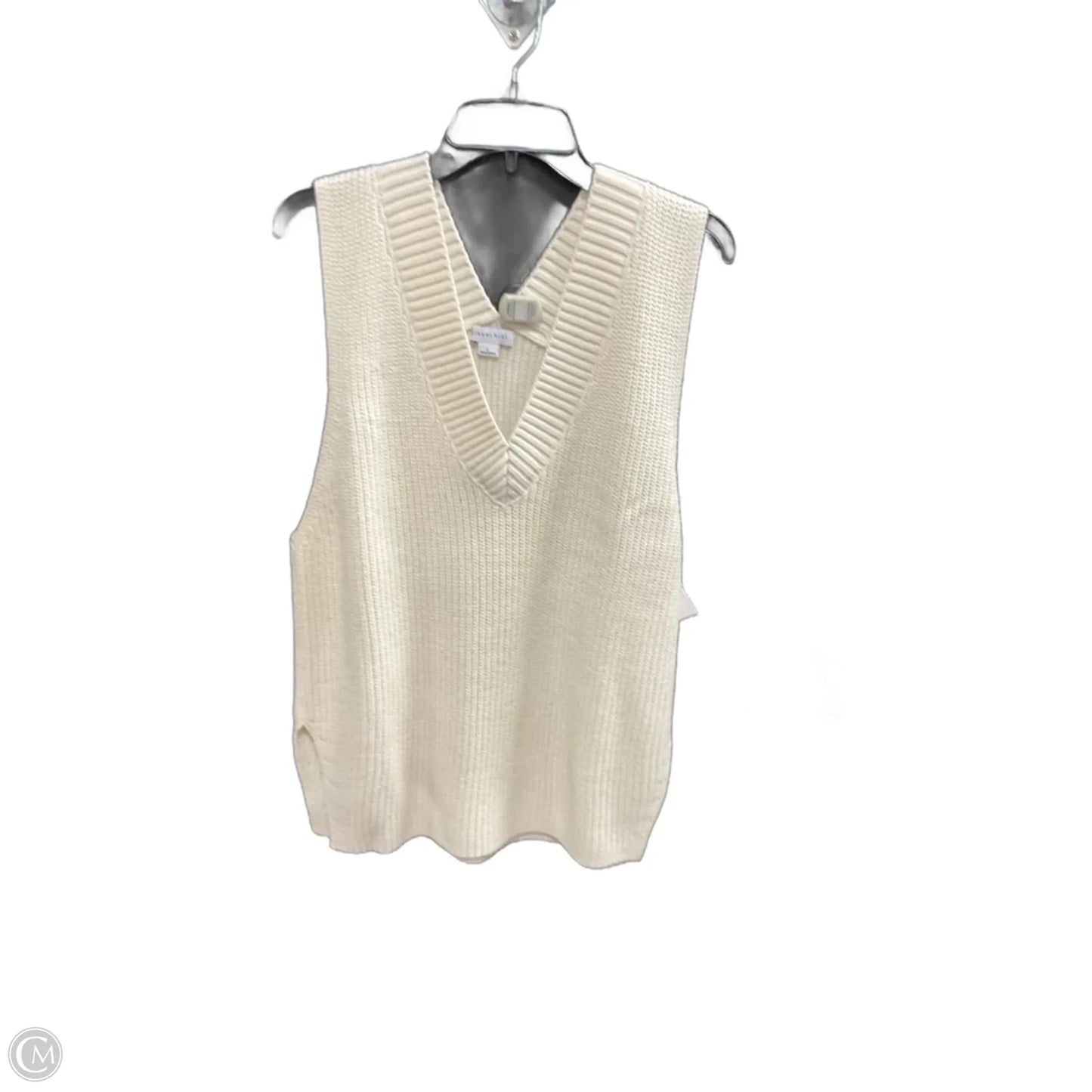 Top Sleeveless By Gianni Bini In Cream, Size: L