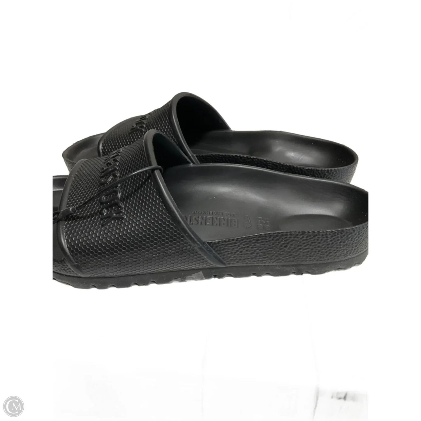 Sandals Flip Flops By Birkenstock In Black, Size: 7.5