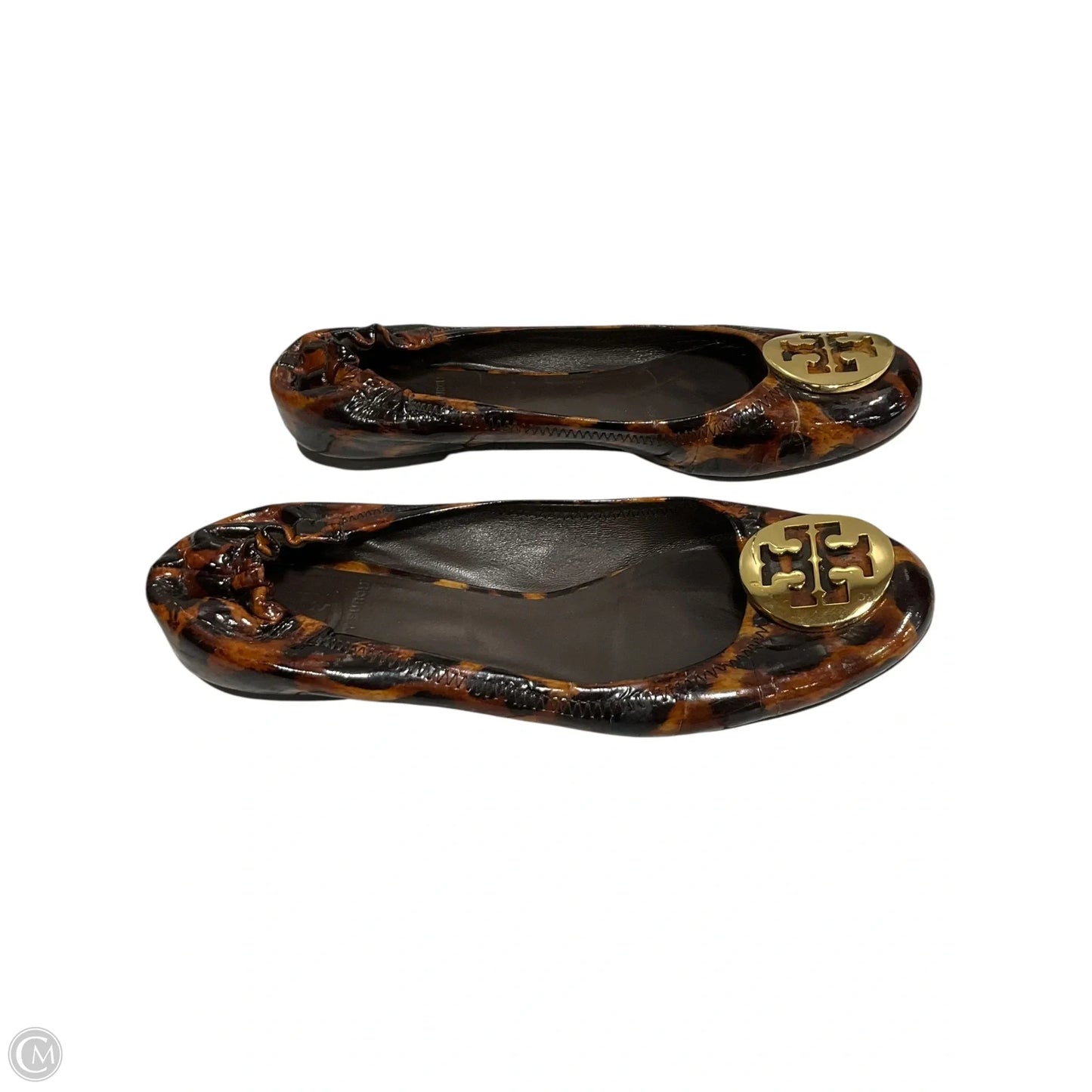 Shoes Designer By Tory Burch In Tortoise Shell Print, Size: 7.5