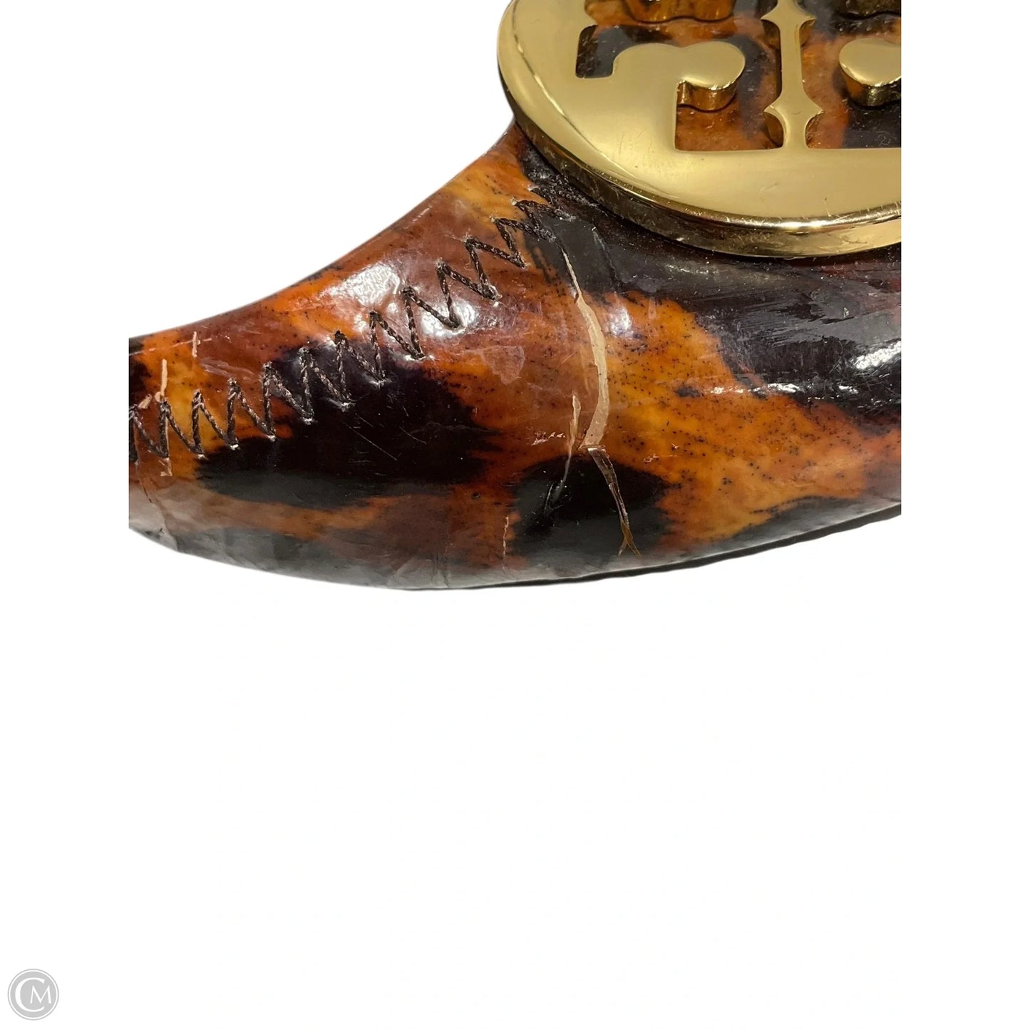 Shoes Designer By Tory Burch In Tortoise Shell Print, Size: 7.5