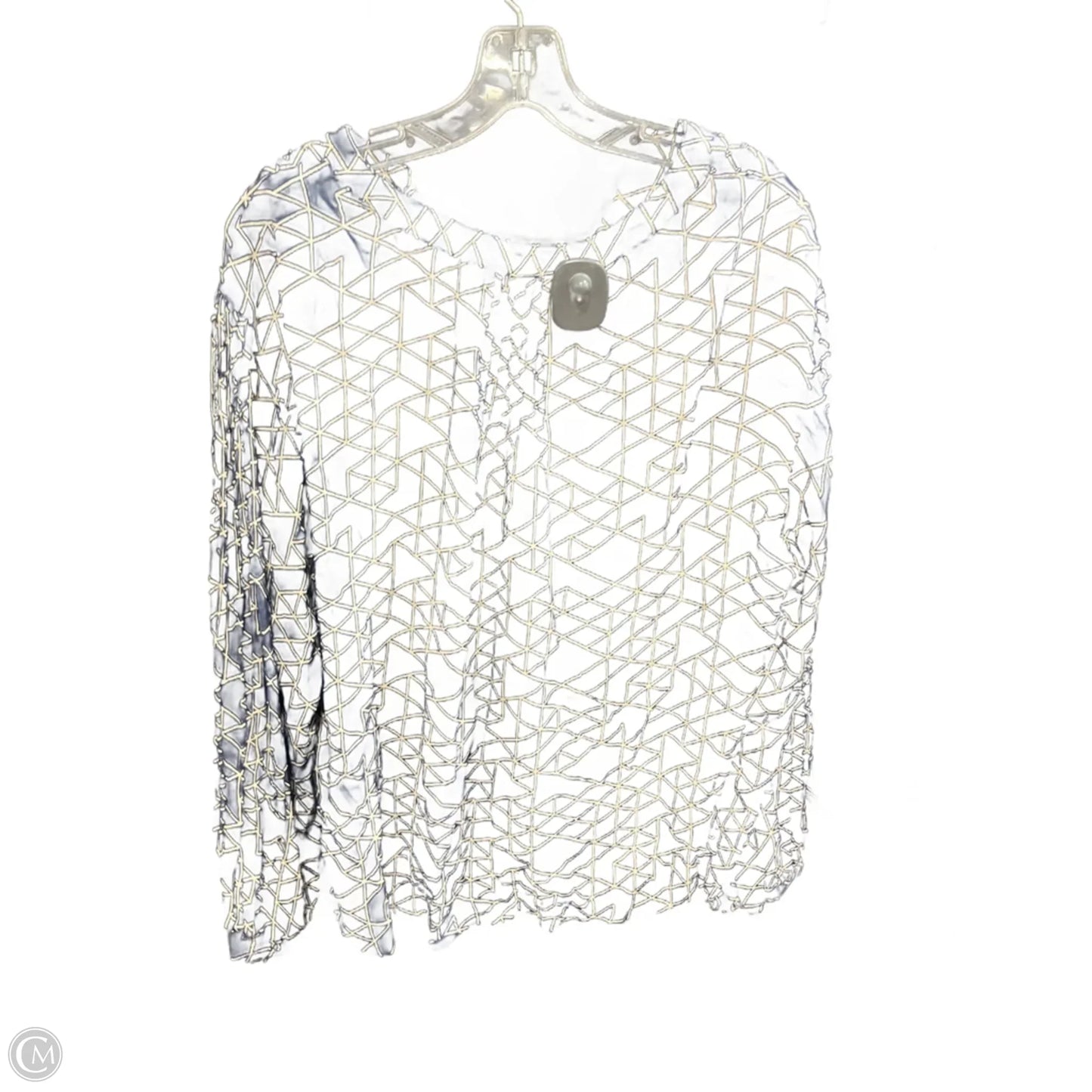 Top Long Sleeve By Velvet In Navy, Size: L