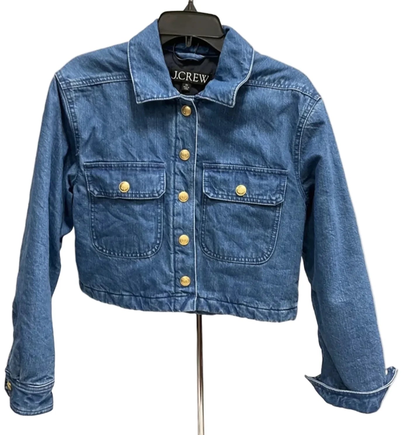 Jacket Denim By J. Crew In Blue Denim, Size: Xs